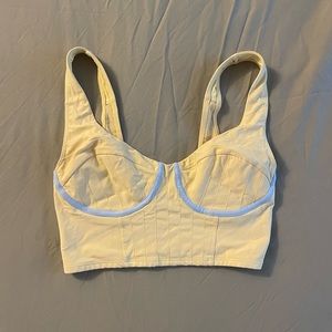 Fabletics corset style sports bra